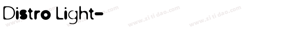 Distro Light字体转换